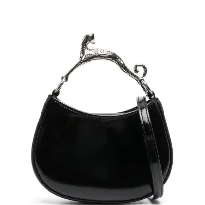 LANVIN WOMEN Leather Nano Hobo Cat Bag Black USD1460.00