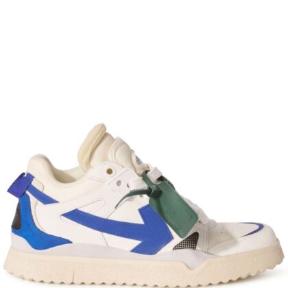 OFF-WHITE Mid-Top Sponge Sneakers White Fluo Blue USD612.00