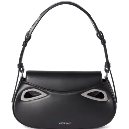 OFF-WHITE WOMEN Clam Shoulder Bag Black USD905.00