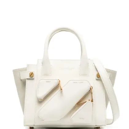OFF-WHITE WOMEN Small City Tote Shoulder Bag White USD1213.00